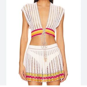 My beachy side crochet set